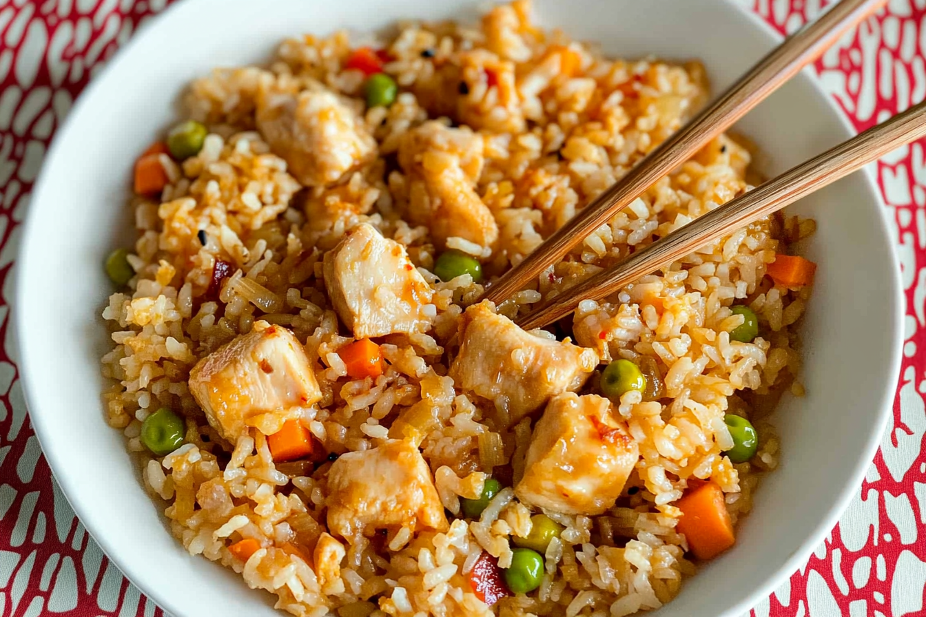 Arroz frito estilo cantonés