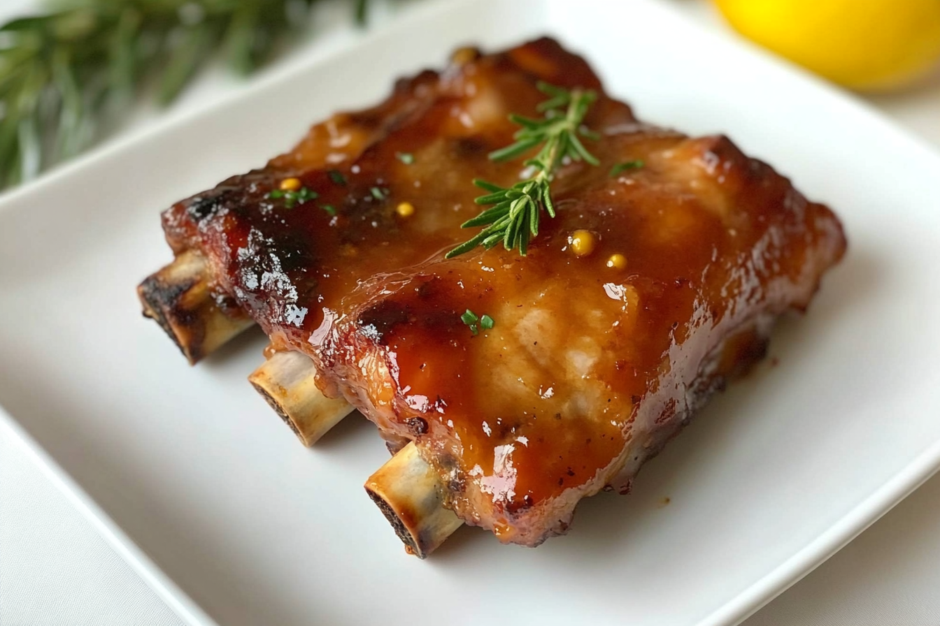 Costillas de cerdo a la miel