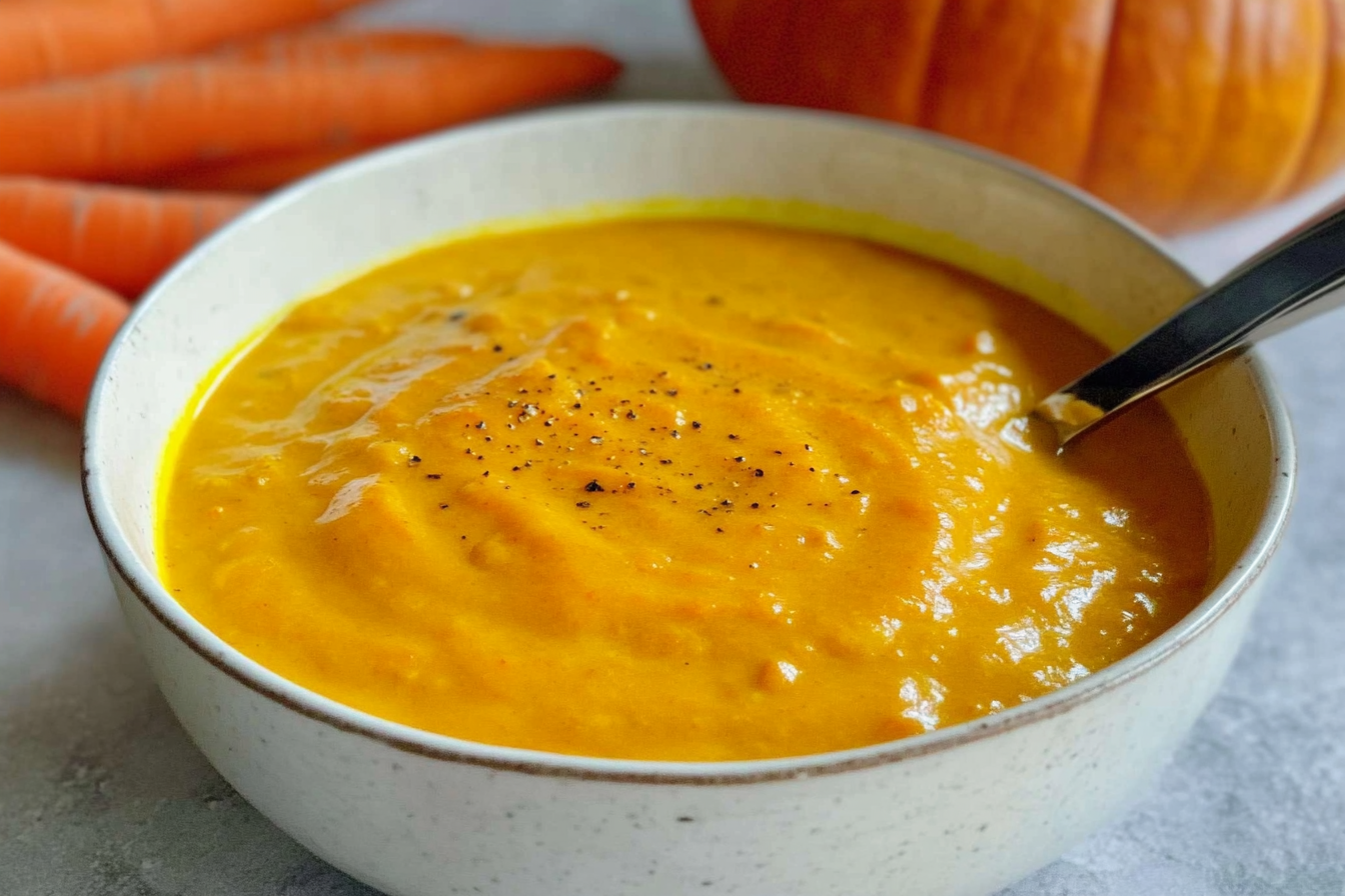 Crema de zanahoria y calabaza