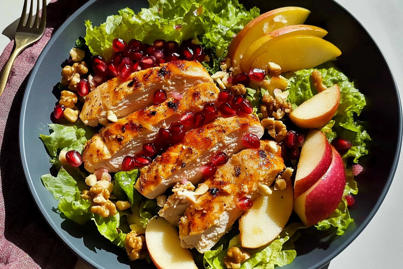 Ensalada otoñal de pollo