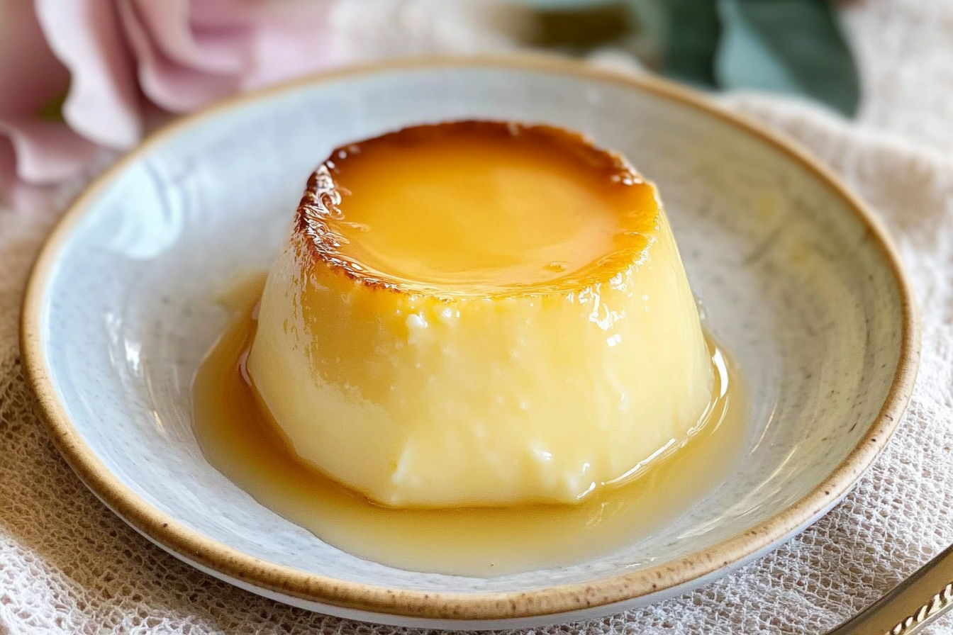 Flan de huevo y vainilla