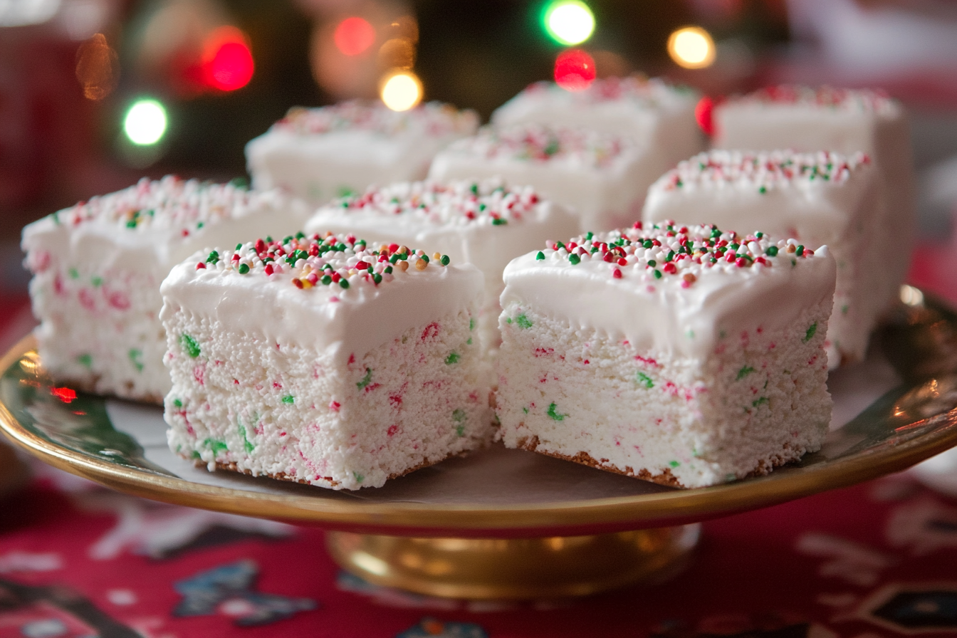 Fluff de malvavisco navideño