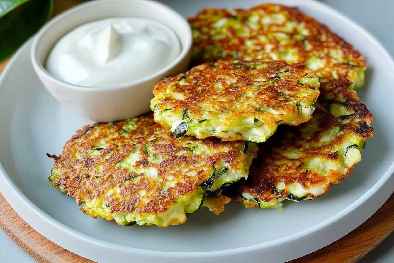 Fritters de calabacín y mozzarella