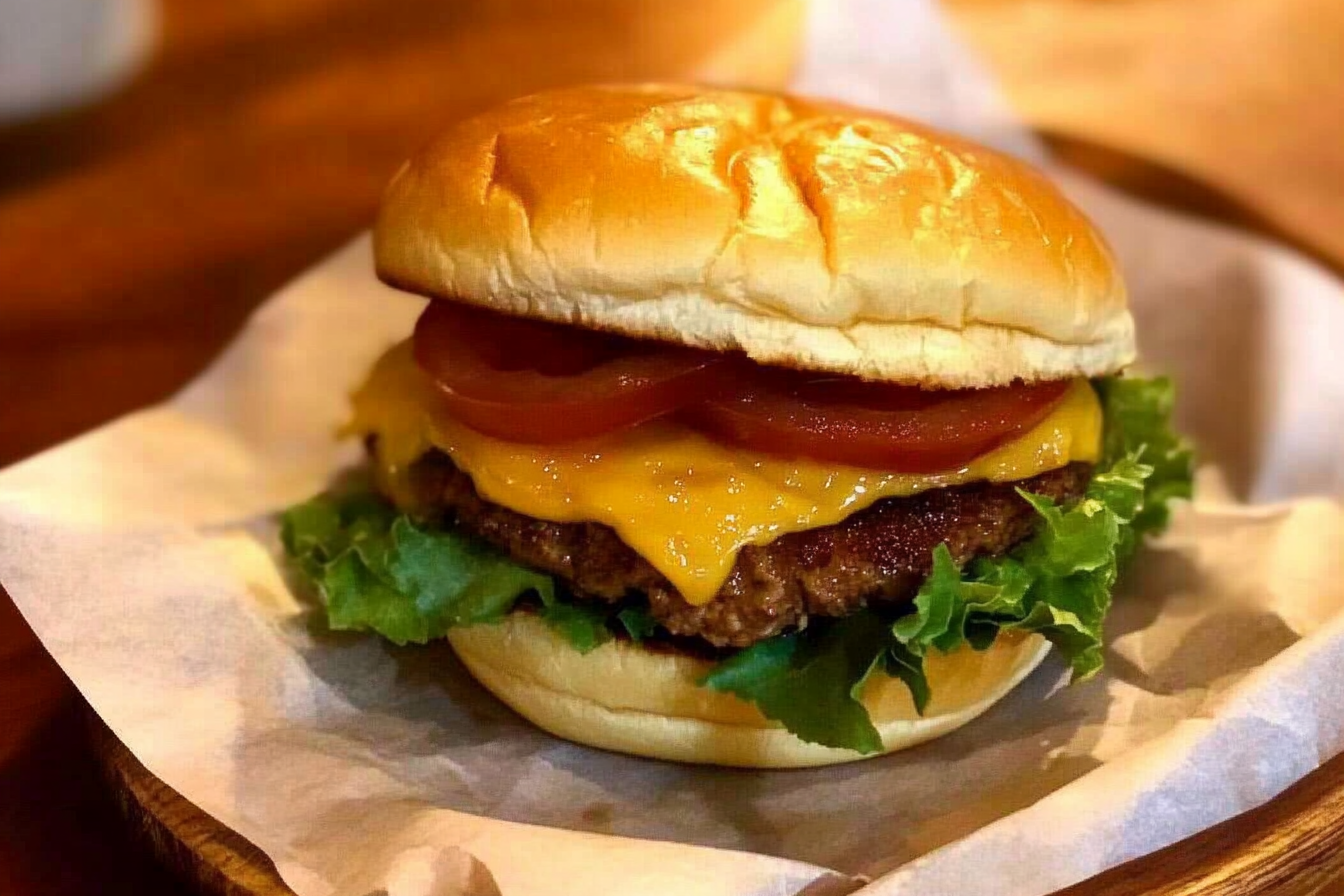 Hamburguesa casera deliciosa