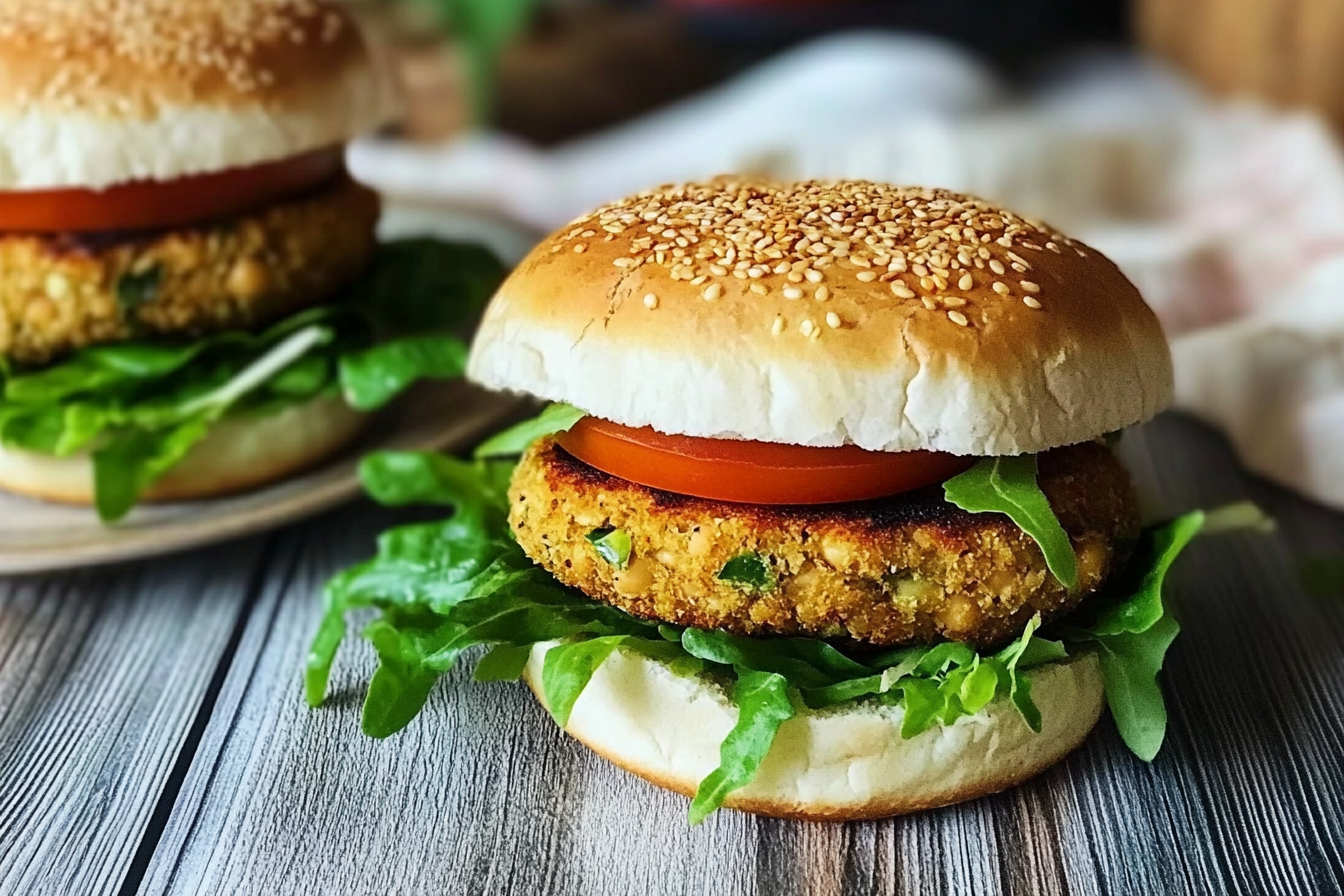 Hamburguesa de garbanzos