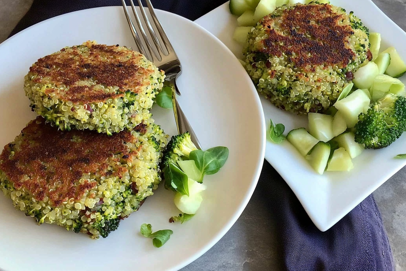 Hamburguesas de brócoli y quinoa