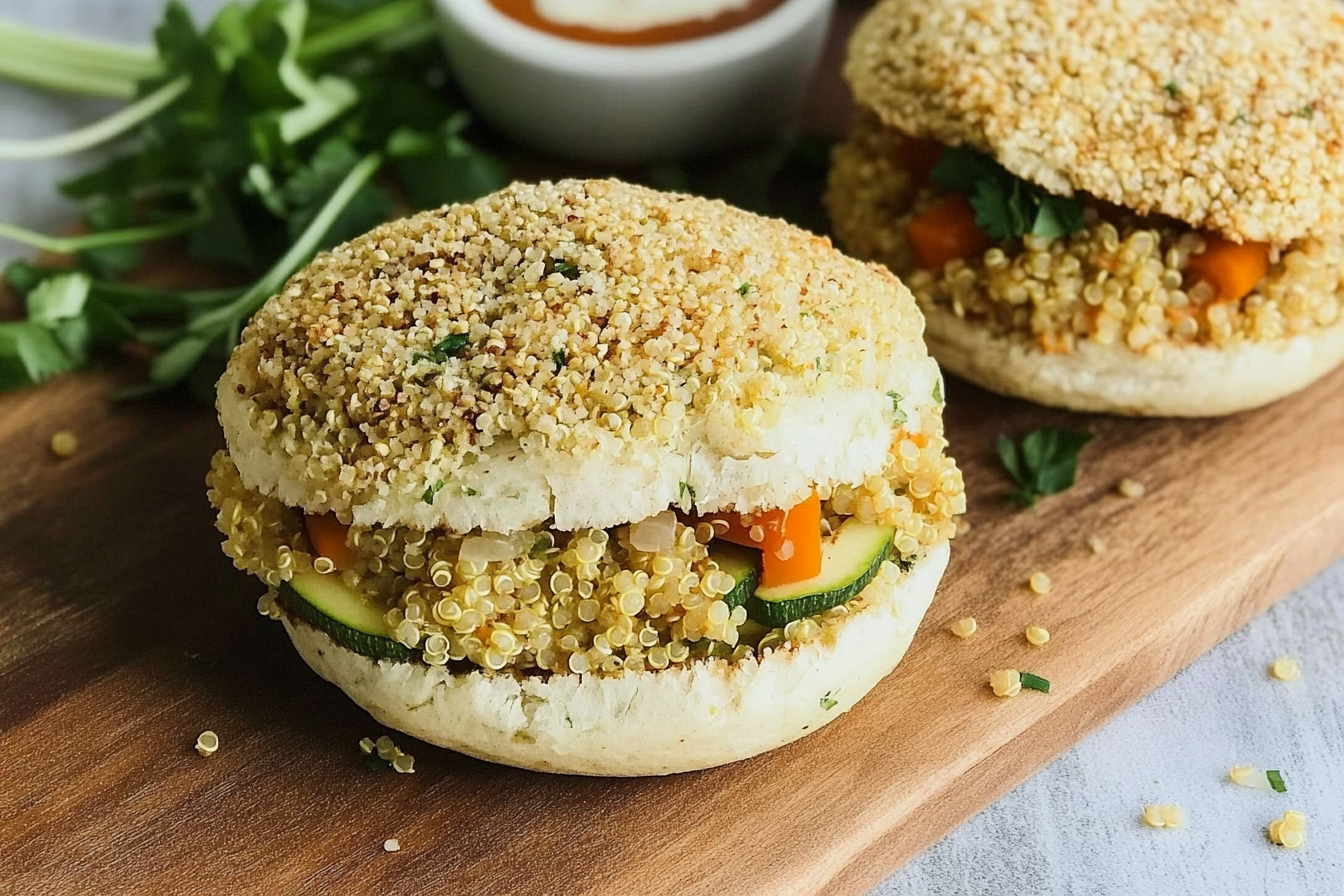 Hamburguesas de quinua y verduras