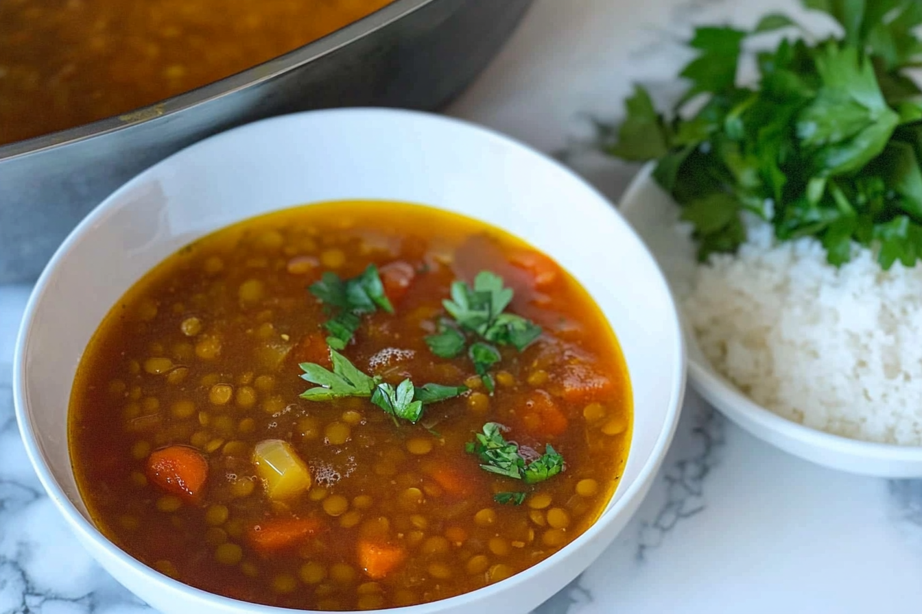 Lentejas con vegetales