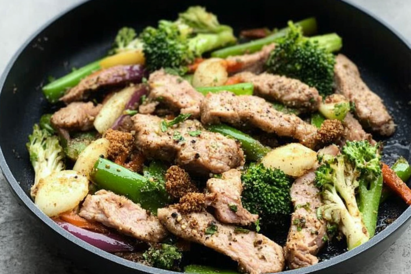 Lomo saltado con verduras