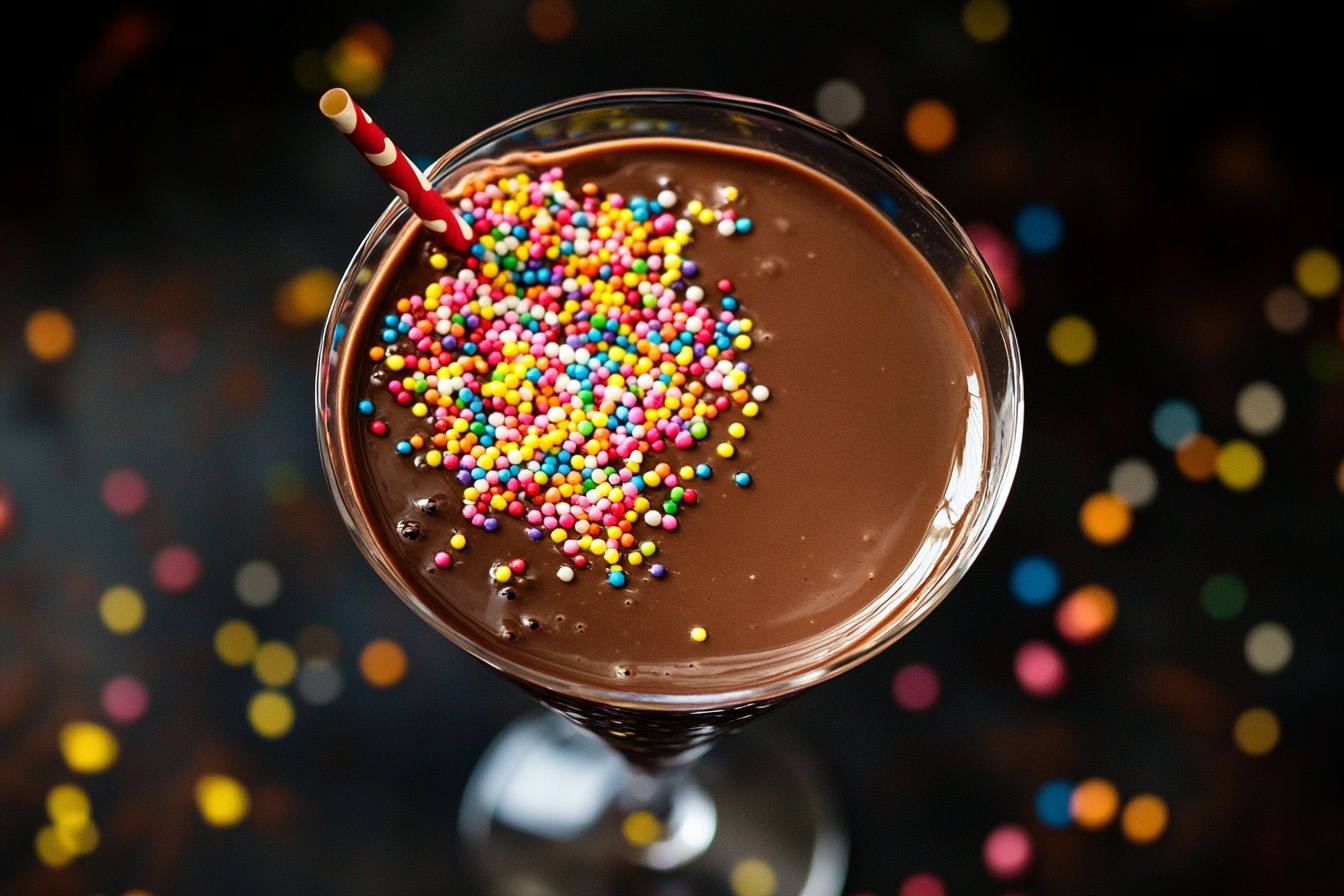 Martini de chocolate con chispas