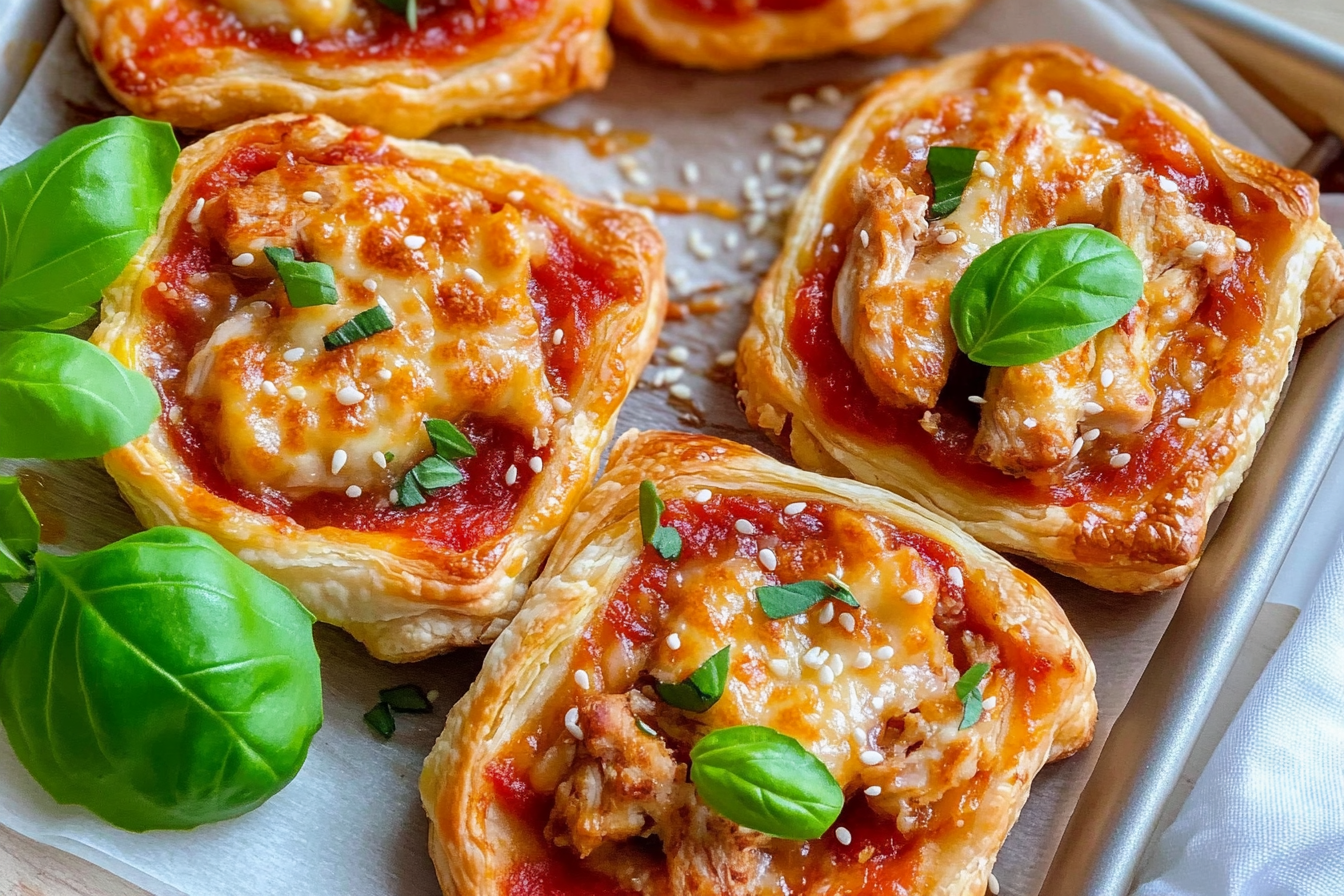 Mini hojaldres de pollo