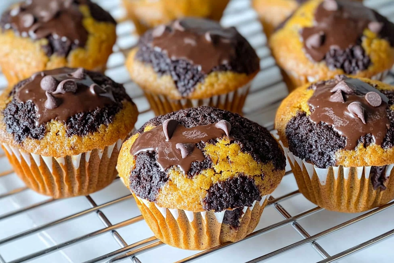 Muffins de calabaza y chocolate