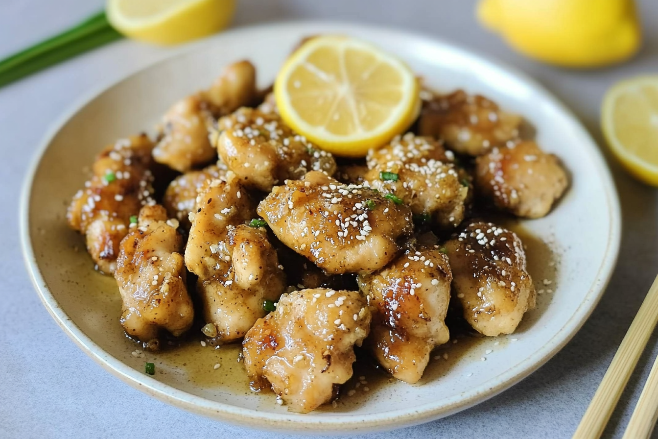 Pollo al limón estilo chino