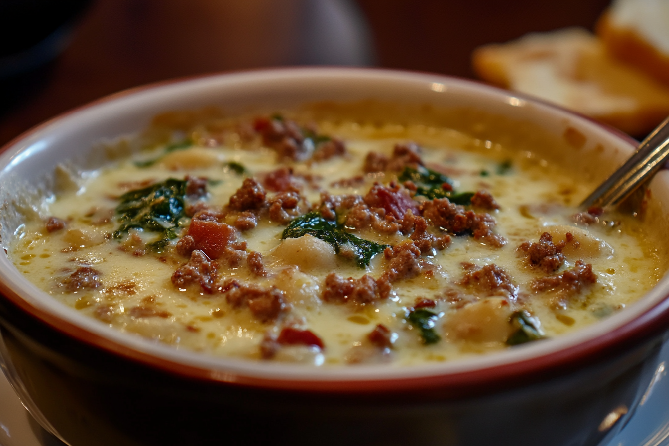 Sopa Toscana de Olive Garden
