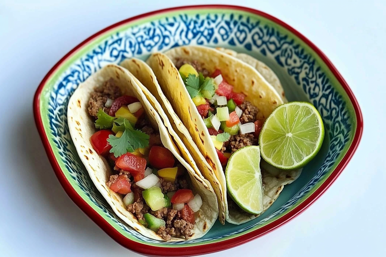 Tacos de carne picada