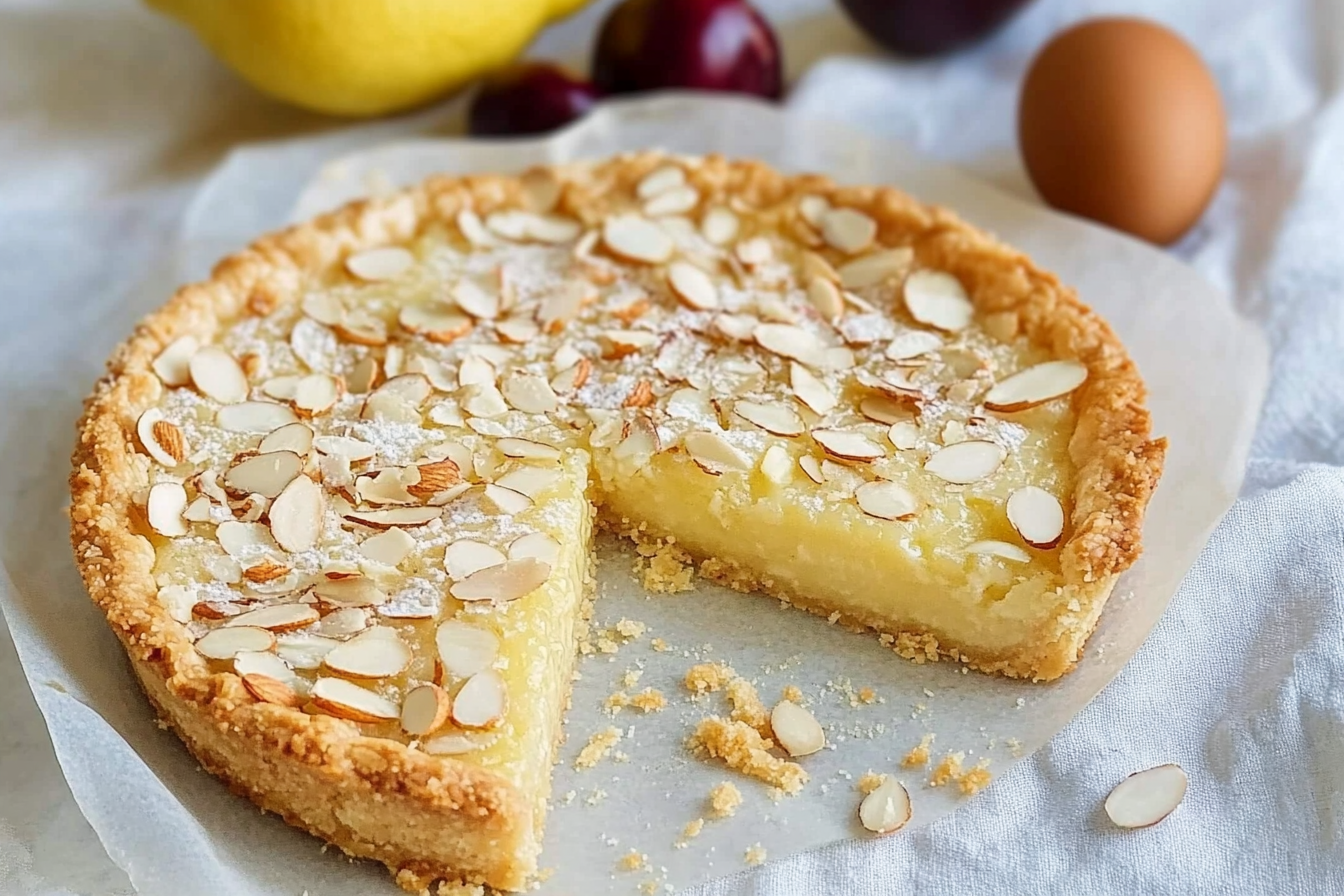 Tarta de almendras y limón