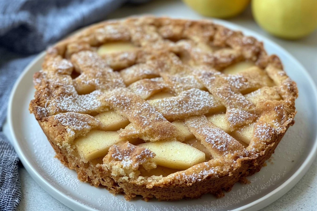 Tarta de manzana de aprovechamiento