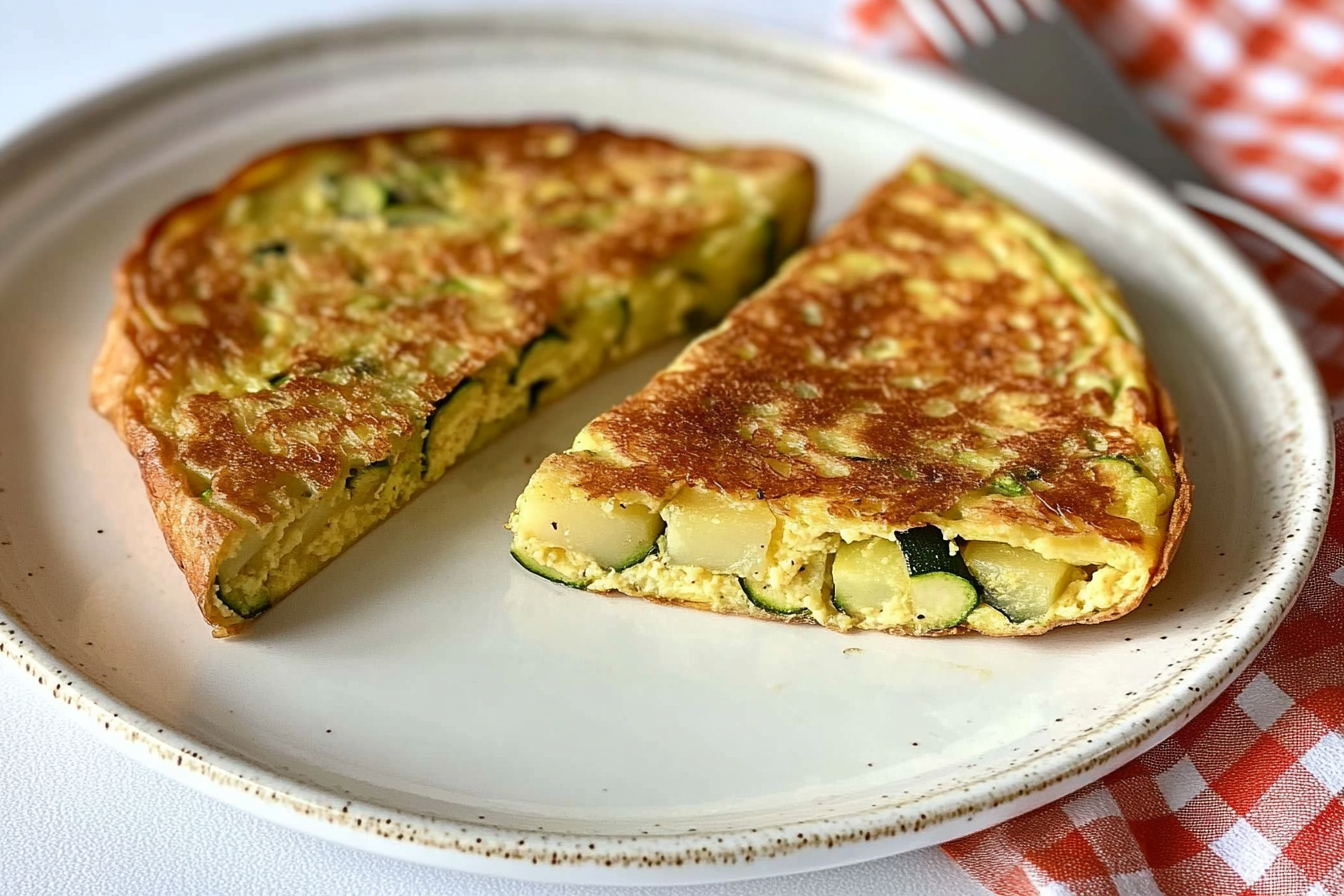 Tortilla de patata y calabacín