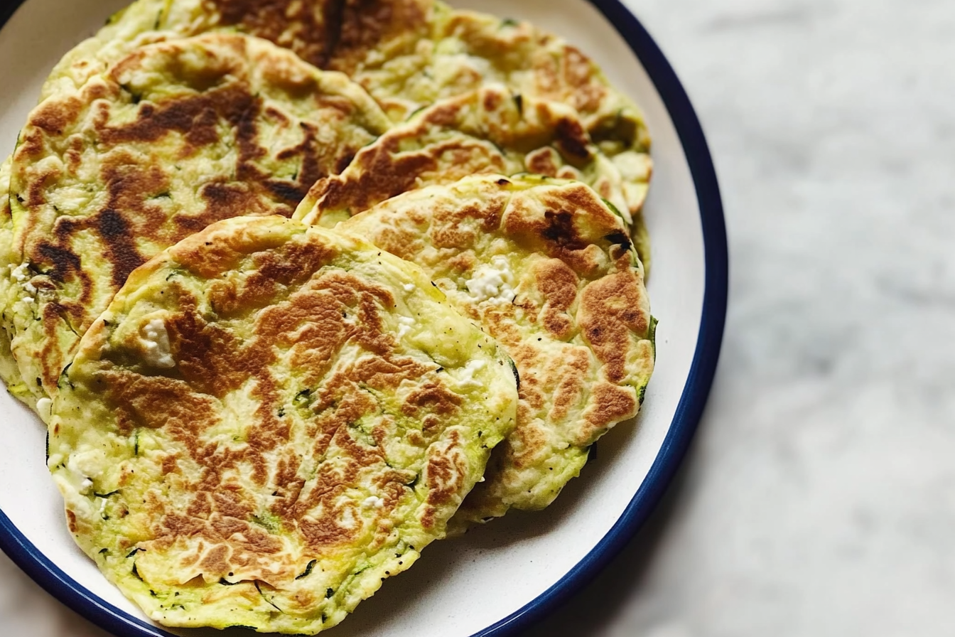Tortillas de calabacín con feta