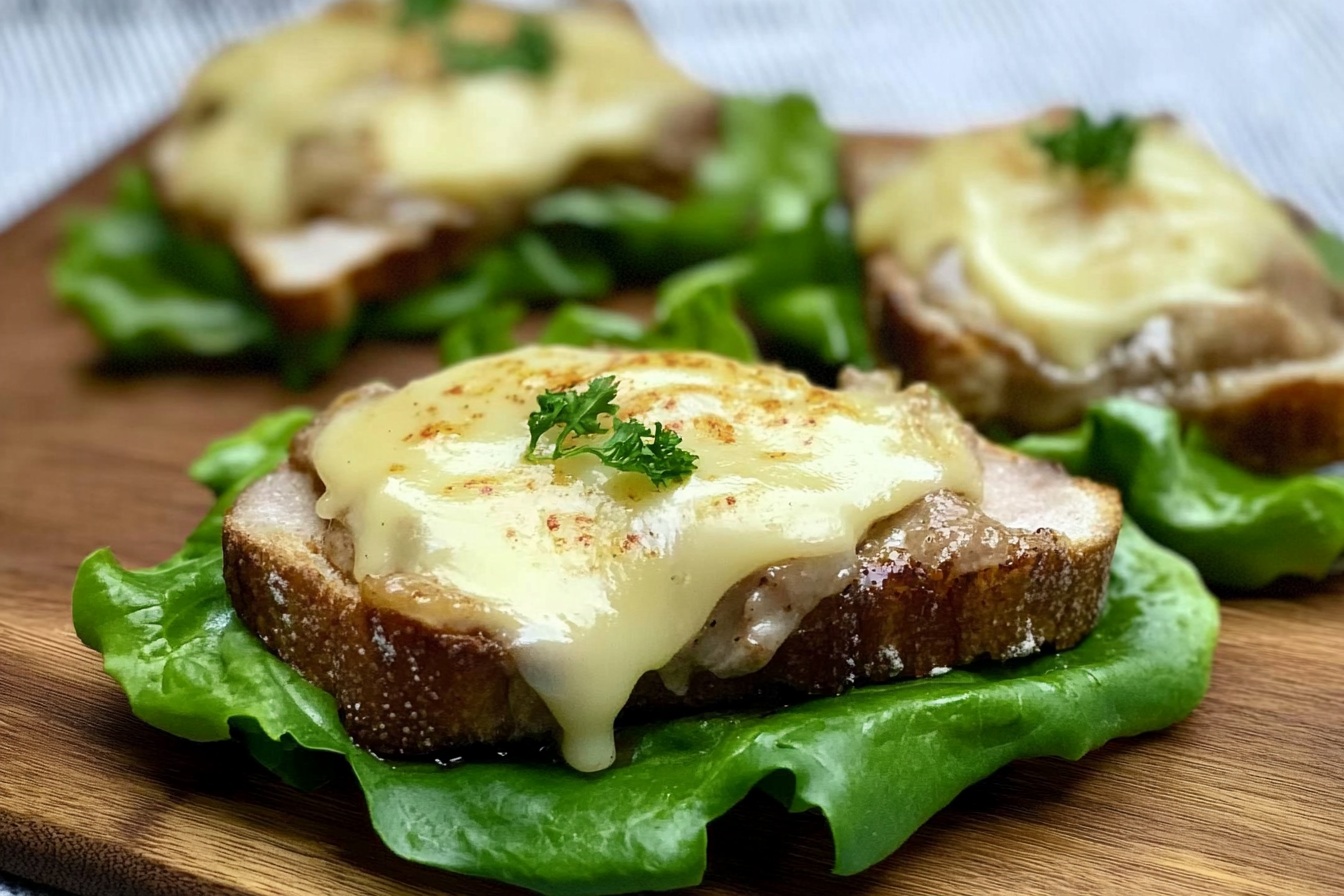 Tosta de lomo y queso
