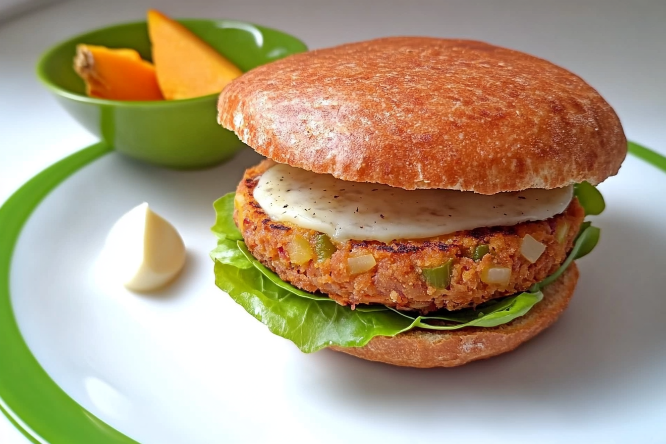 Hamburguesa de soja y calabaza