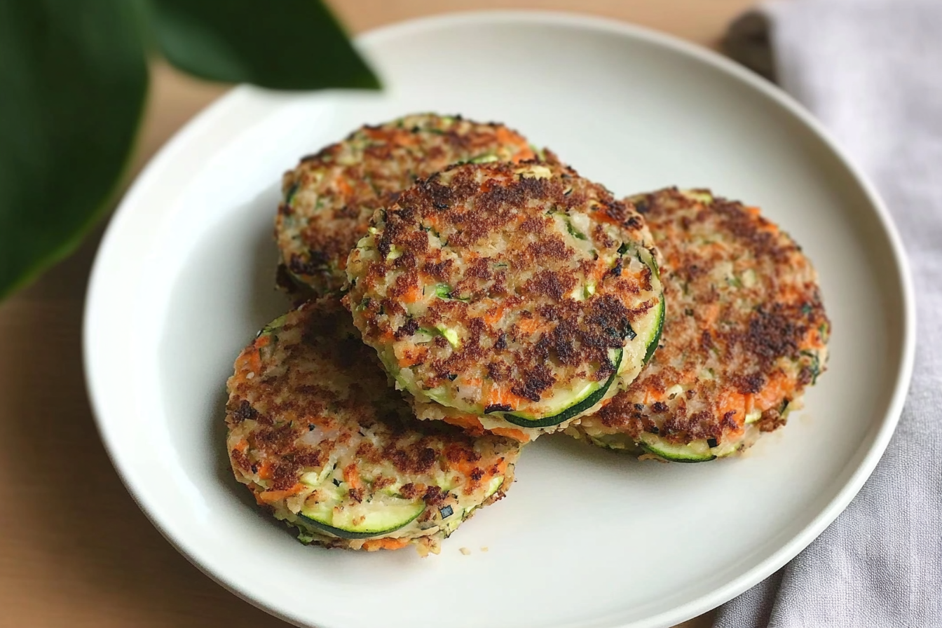 Hamburguesa de zanahoria y calabacín