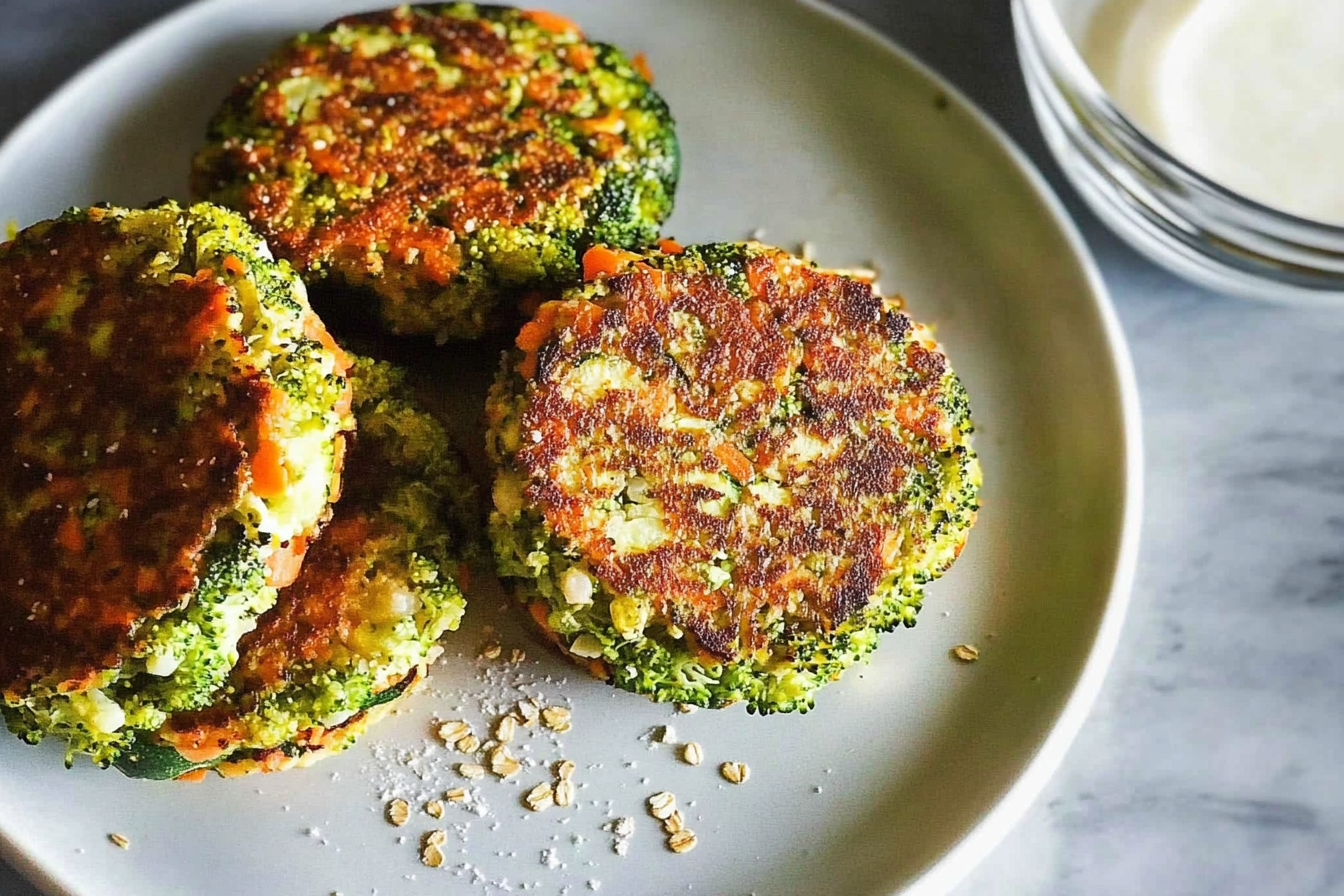 Hamburguesas de brócoli y zanahoria