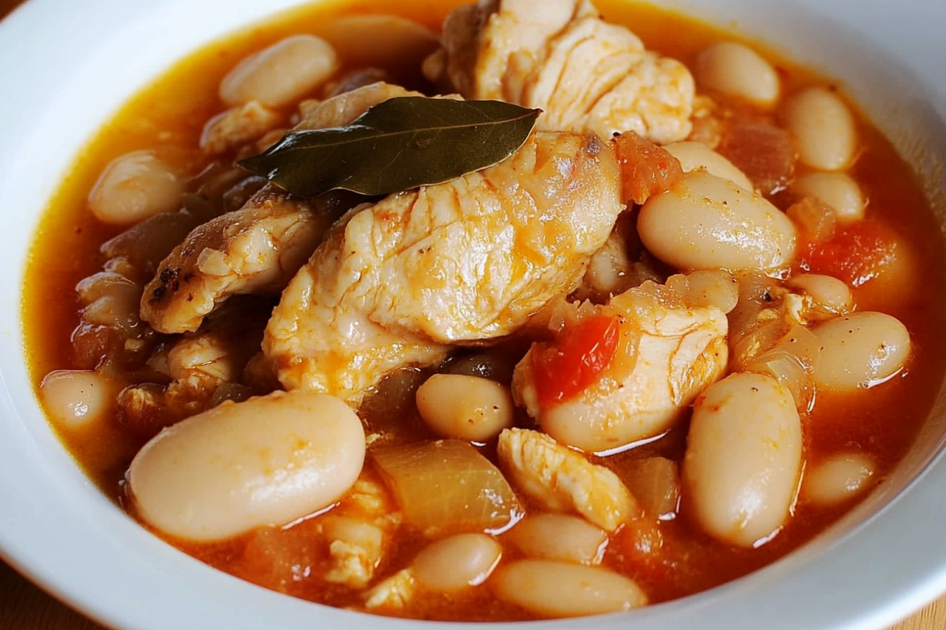 Alubias blancas con pollo