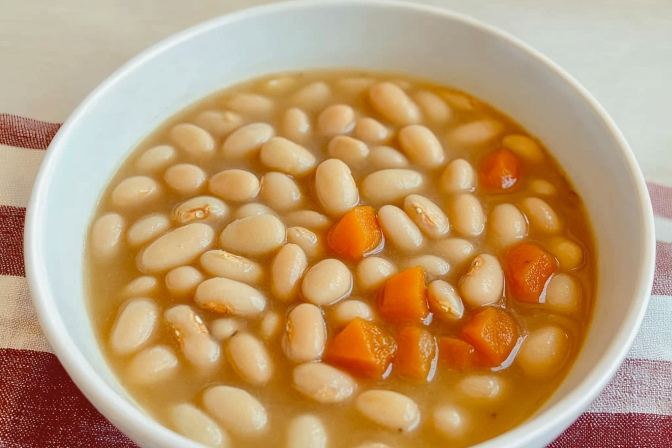 Alubias blancas con verduras