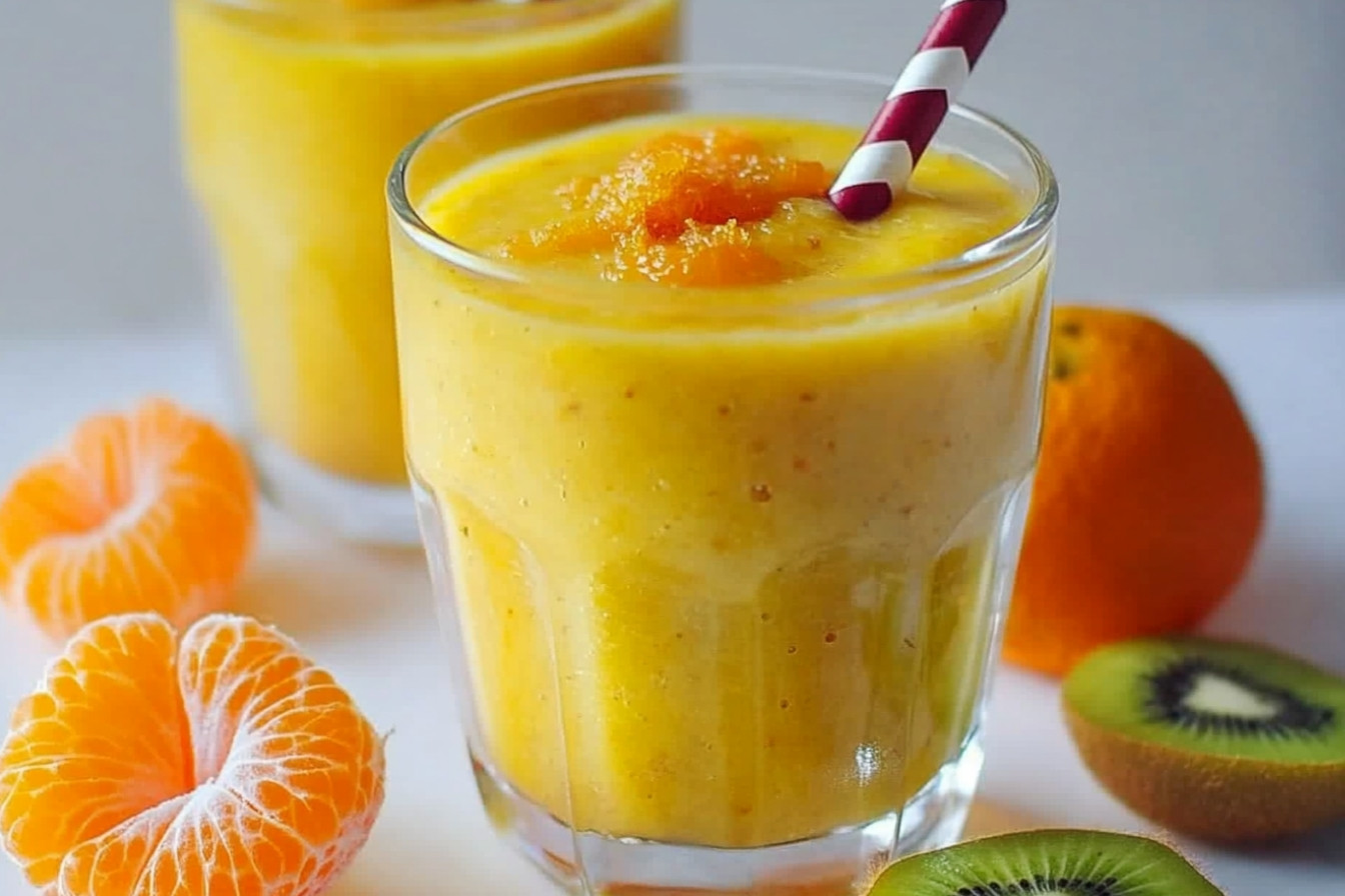 Batido de kiwi y mandarina