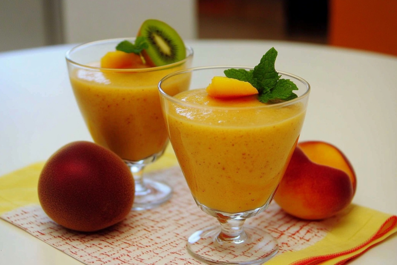 Batido de plátano y fresas