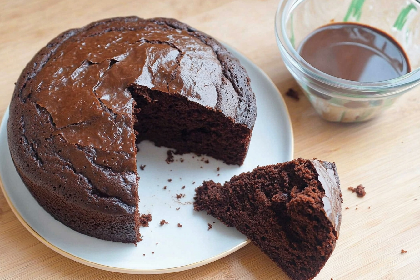 Bizcocho de chocolate esponjoso