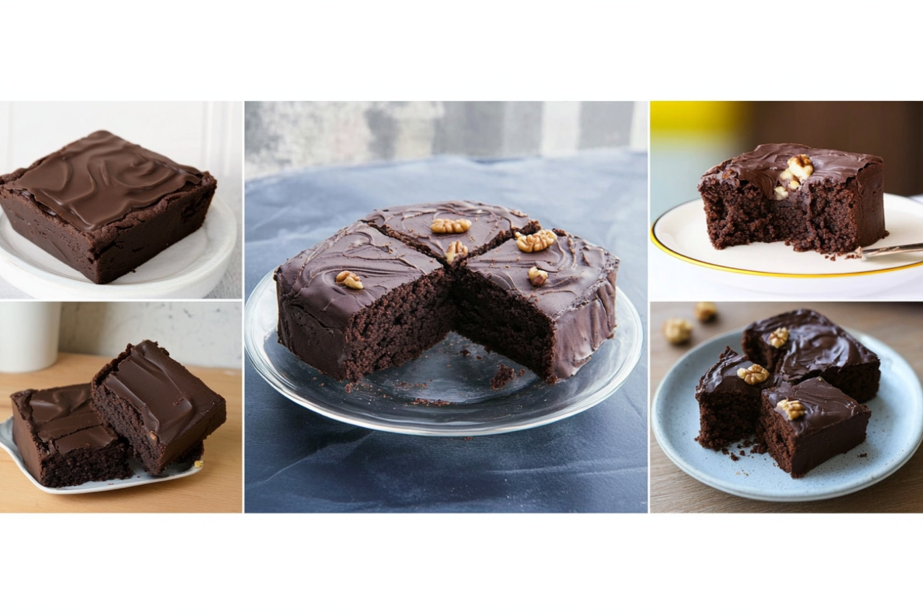 Bizcocho de chocolate y nueces
