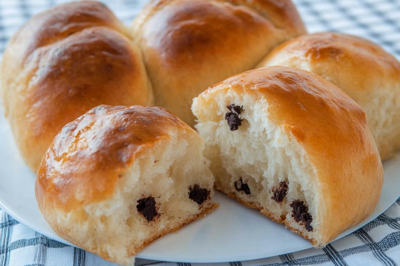 Bollitos de leche con chocolate