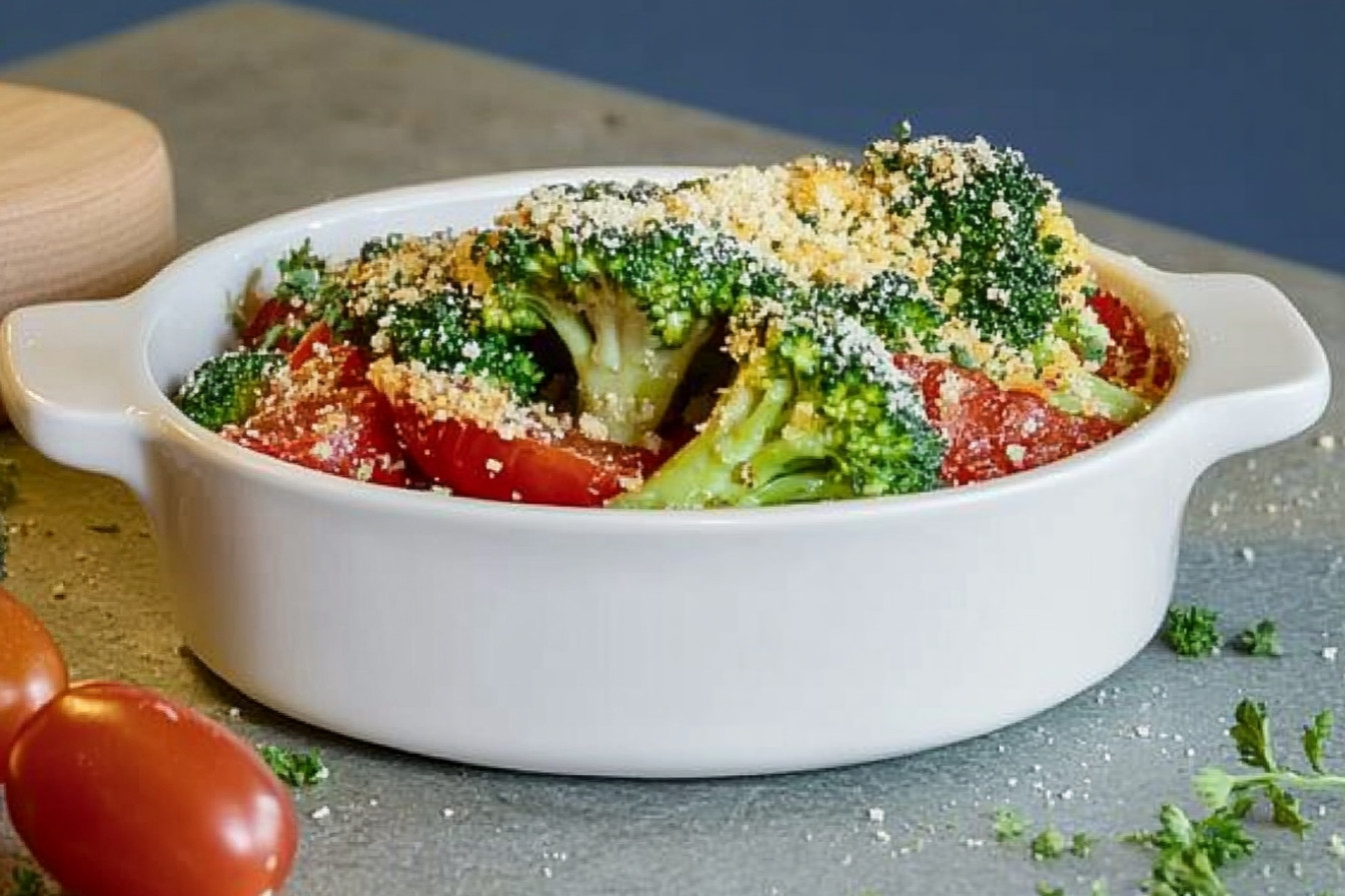 Brócoli al tomate y queso