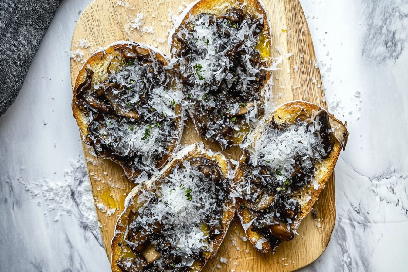 Bruschetta de champiñones