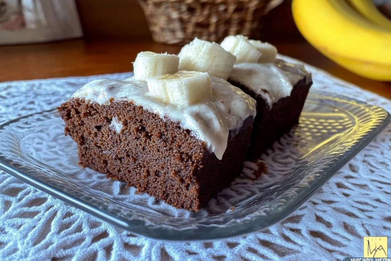 Budín de algarroba y banana