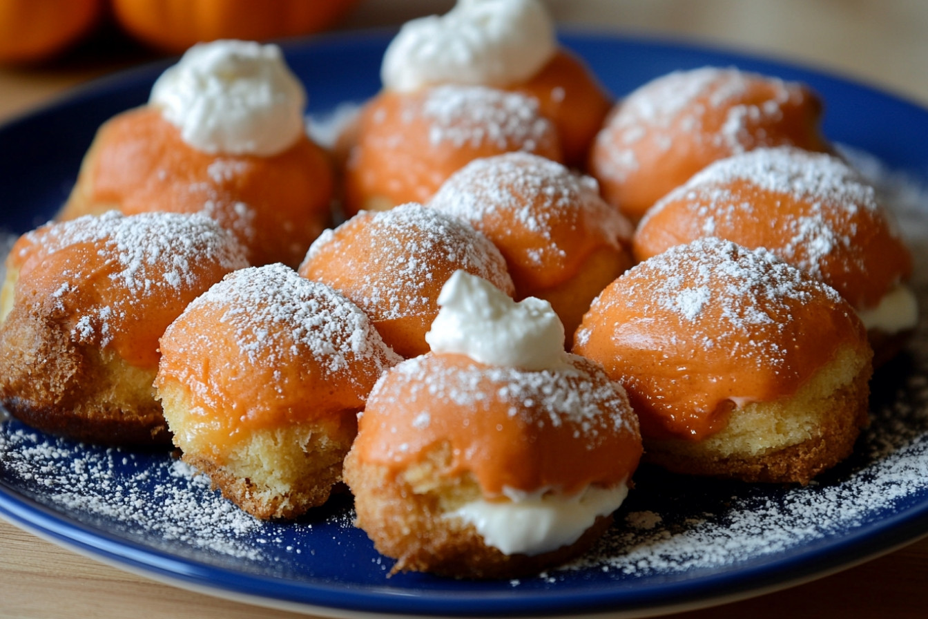 Buñuelos rellenos de crema