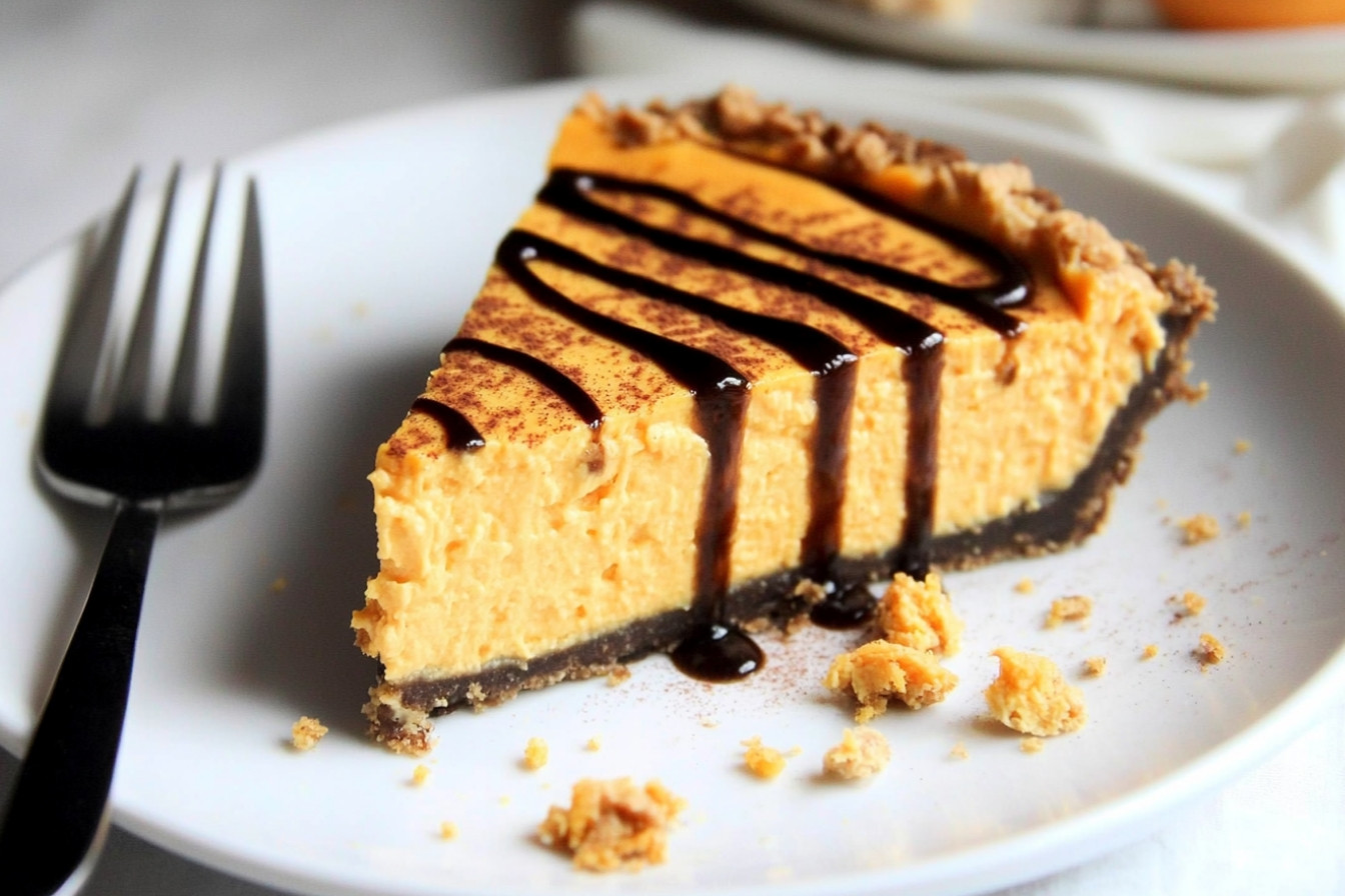 Cheesecake de boniato para Halloween