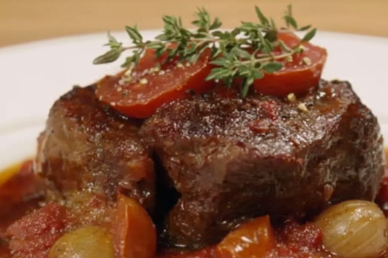 Chuletas de buey estofadas