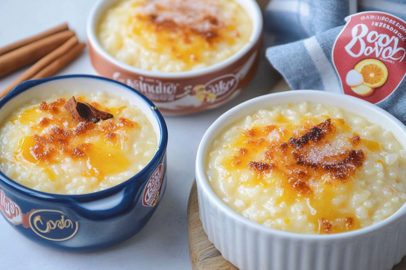 Crema catalana con arroz dulce