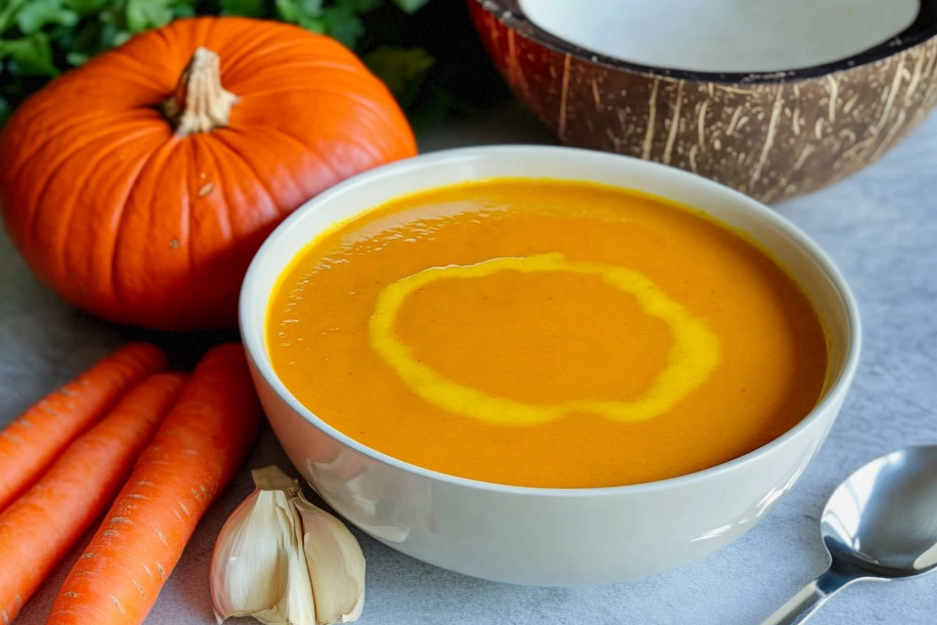 Crema de zanahoria y calabaza