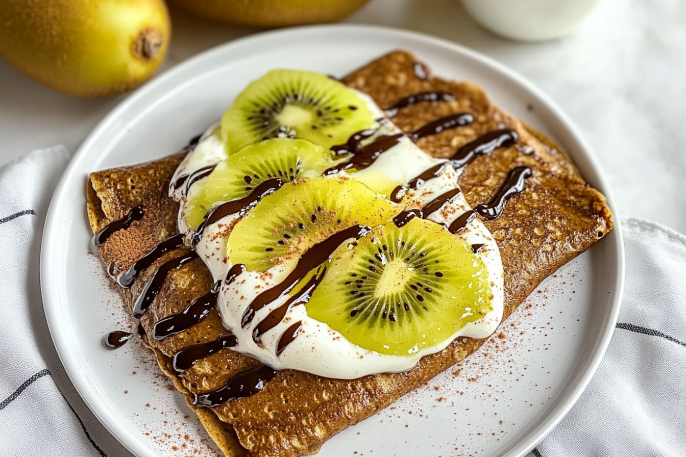 Crepes de canela saludables