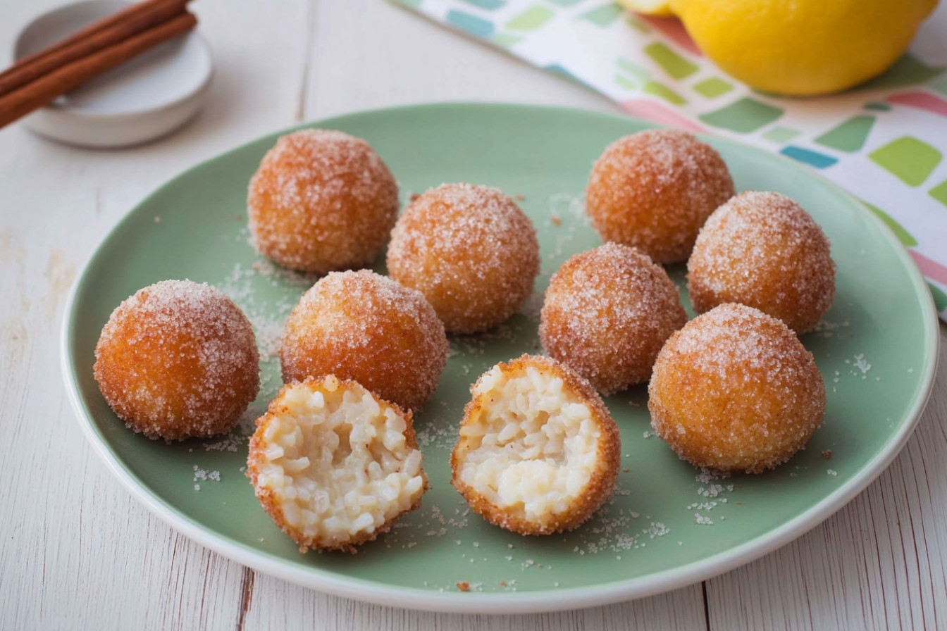 Croquetas dulces de arroz