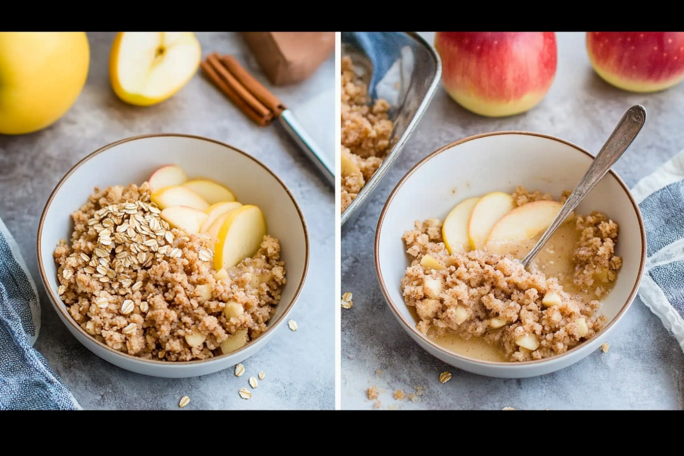 Crumble de manzana y pipas