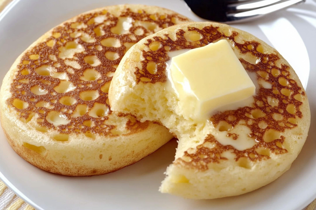 Crumpets ingleses para desayunos