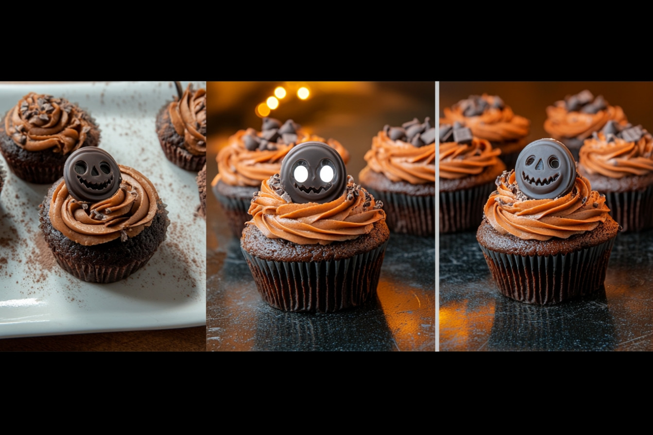 Cupcakes de chocolate terroríficos