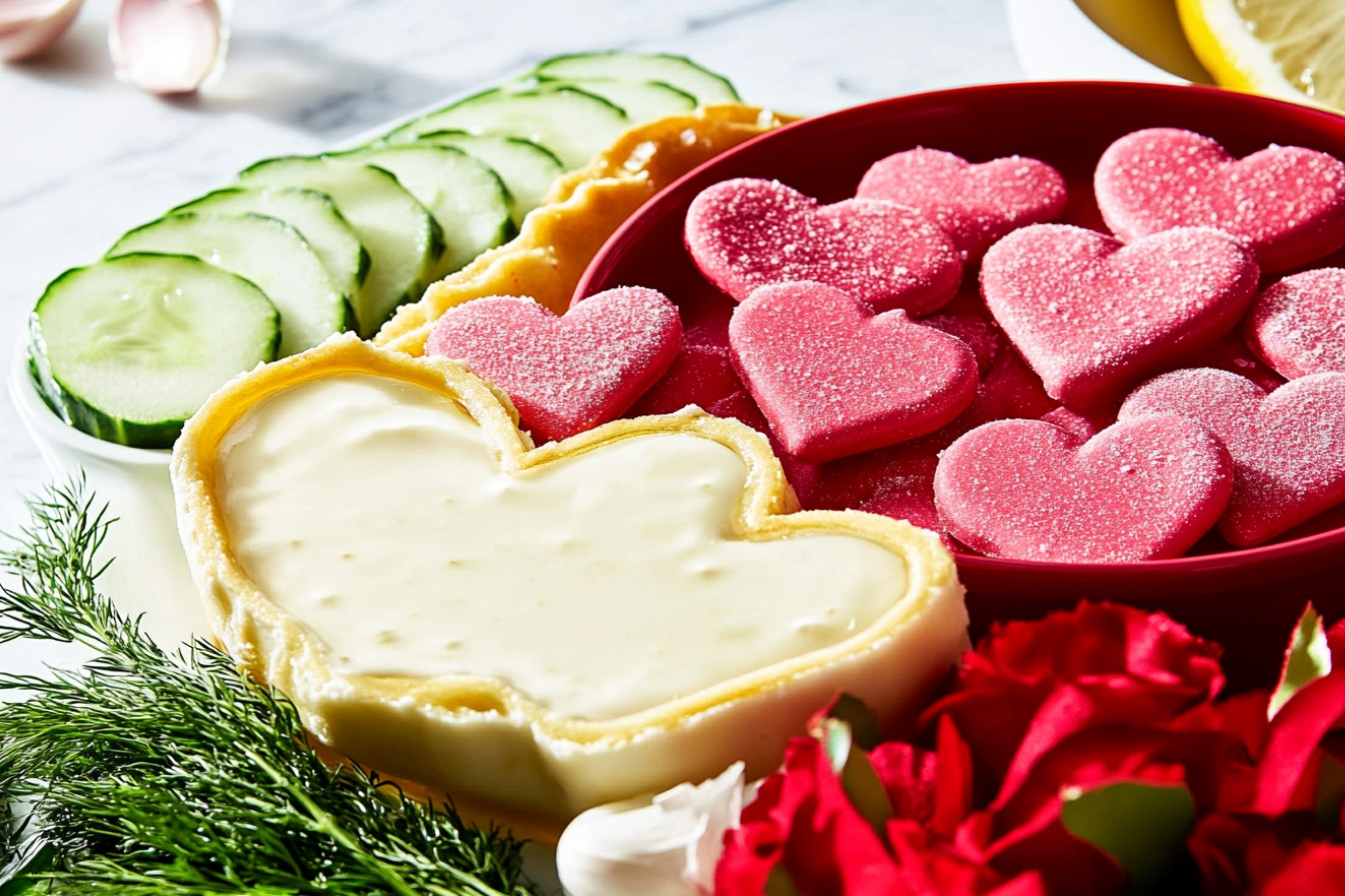 Dip de yogur para San Valentín
