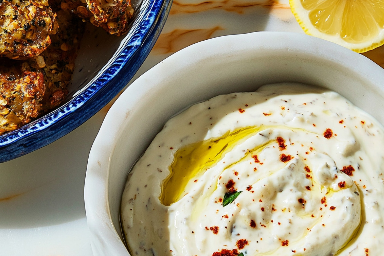 Dip de yogur y tahini