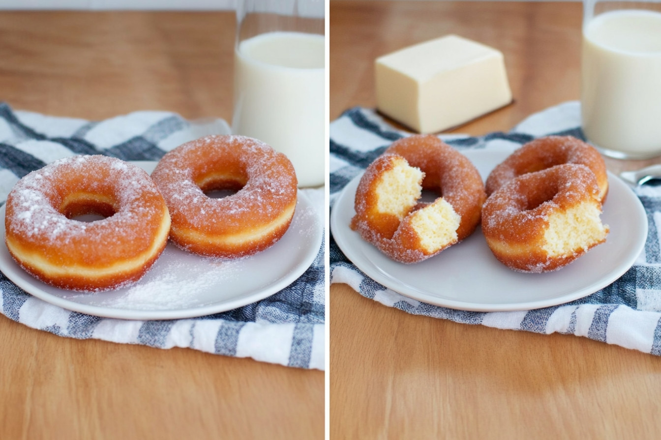 Donuts caseros de azúcar